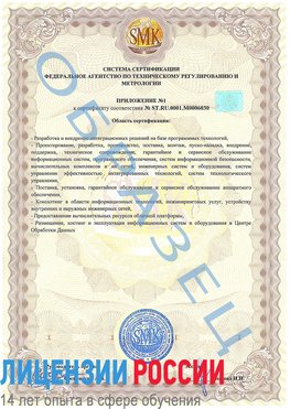Образец сертификата соответствия (приложение) Уссурийск Сертификат ISO 27001